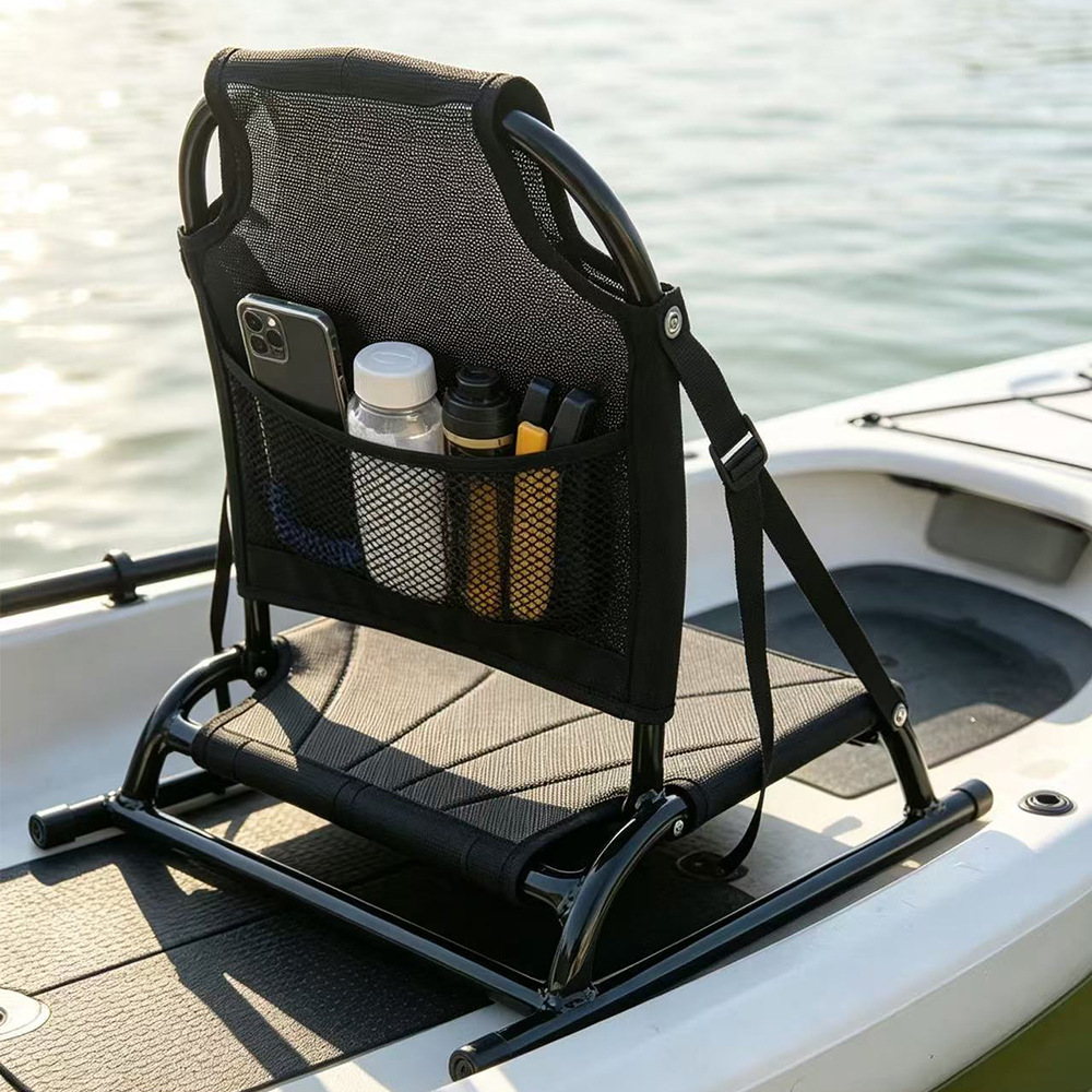 Fishing Kayak Seat - Алюминиевая портативная подушка-спинка для каяка, SUP-борда,