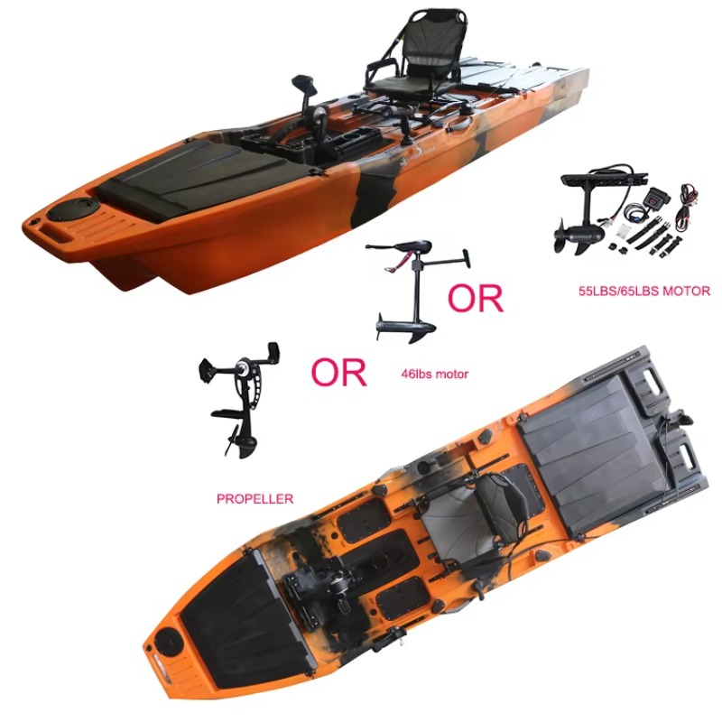 Каяк Vicking 12.6FT с педальны – обзор и цена Fishing Kayak Trolling Motor