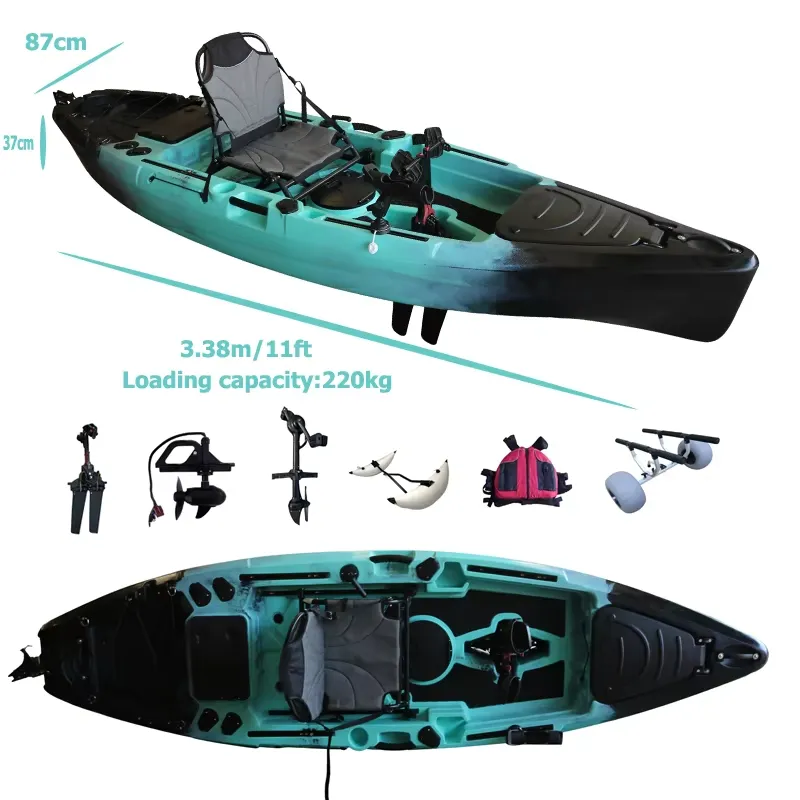 Рыболовный педальный каяк 11 ф – обзор и цена Fishing Kayak Sit In
