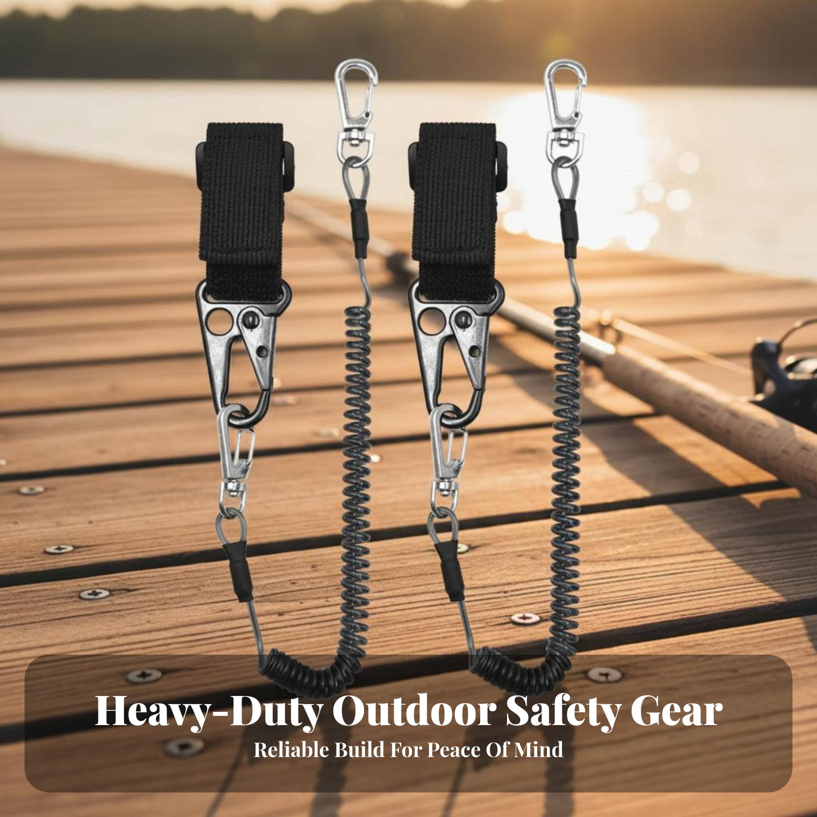 Выдвижной регулируемый спираль – обзор и цена Fishing Kayak Paddle Leash